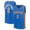 Shai Gilgeous-Alexander Oklahoma City Thunder Fashion7 Fast Break Replica Player Jersey - Blue - Front View