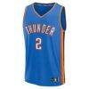 Shai Gilgeous-Alexander Oklahoma City Thunder Fashion7 Fast Break Replica Player Jersey - Blue - Side View