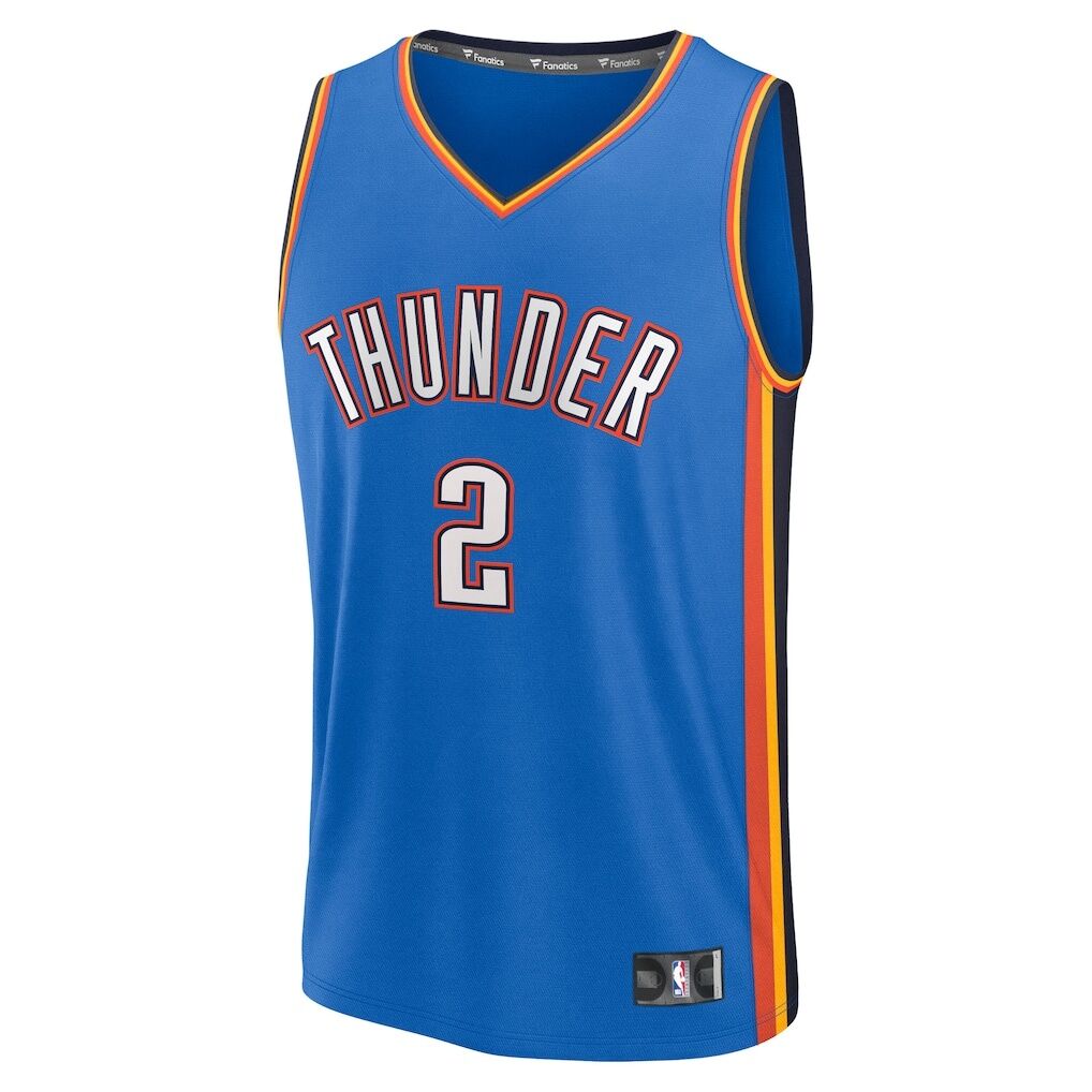 Shai Gilgeous-Alexander Oklahoma City Thunder Fashion7 Fast Break Replica Player Jersey - Icon Edition
