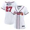 Austin Riley Atlanta Braves Nike Women's Home Replica Jersey - White - Front View