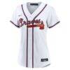 Austin Riley Atlanta Braves Nike Women's Home Replica Jersey - White - Side View
