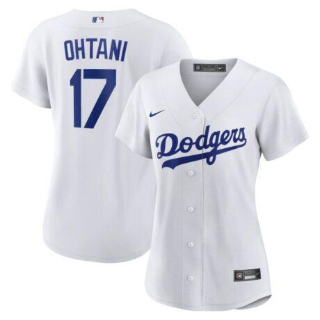 Shohei Ohtani Los Angeles Dodgers Nike Women's Home Replica Jersey - White - Front View