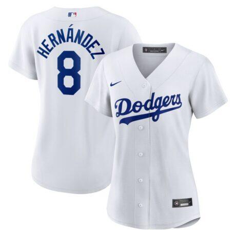 Enrique Hernández Los Angeles Dodgers Nike Women's Home Replica Jersey - White - Front View