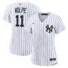 Anthony Volpe New York Yankees Nike Women's Home Replica Jersey - White - Front View