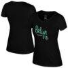 New York Liberty Stadium Essentials Women's Third Quarter T-Shirt - Black - Front View