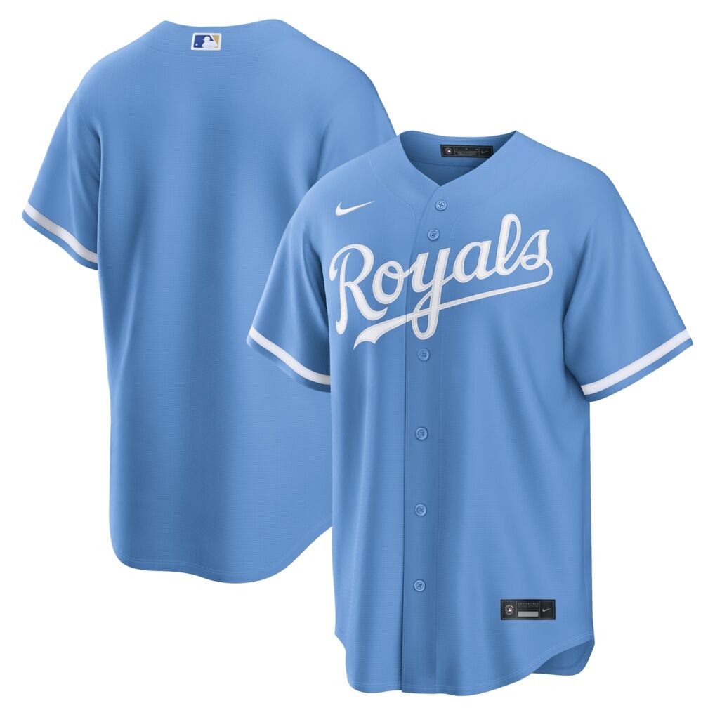 Kansas City Royals Nike Alternate Replica Jersey - Light Blue