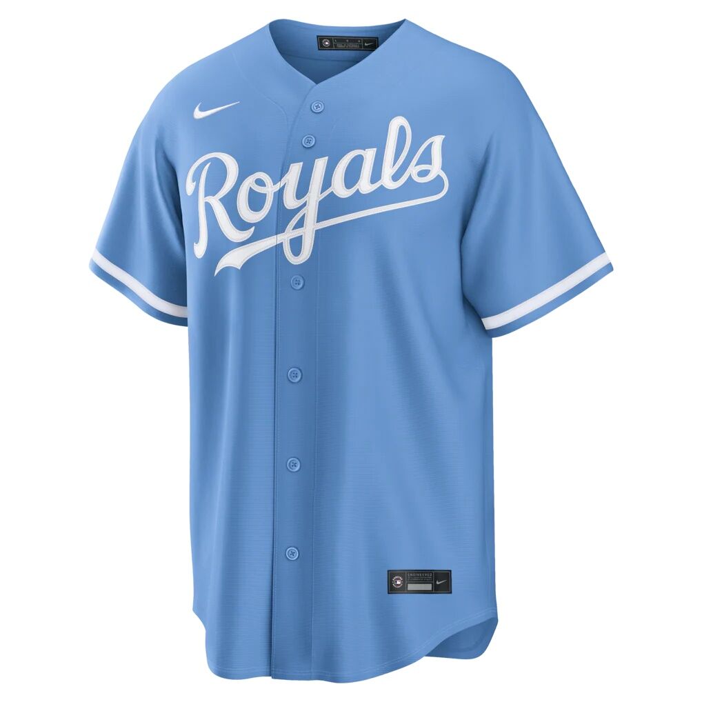 Kansas City Royals Nike Alternate Replica Jersey - Light Blue
