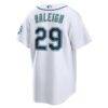Cal Raleigh Seattle Mariners Nike Home Stadium 50th Season Patch Jersey - White - Detail View
