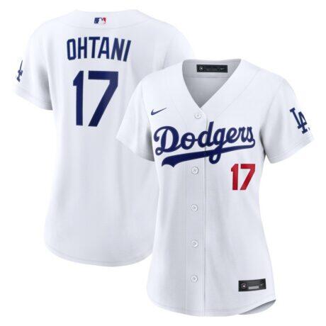 Shohei Ohtani Los Angeles Dodgers Nike Women's Home Stadium Jersey - White - Front View