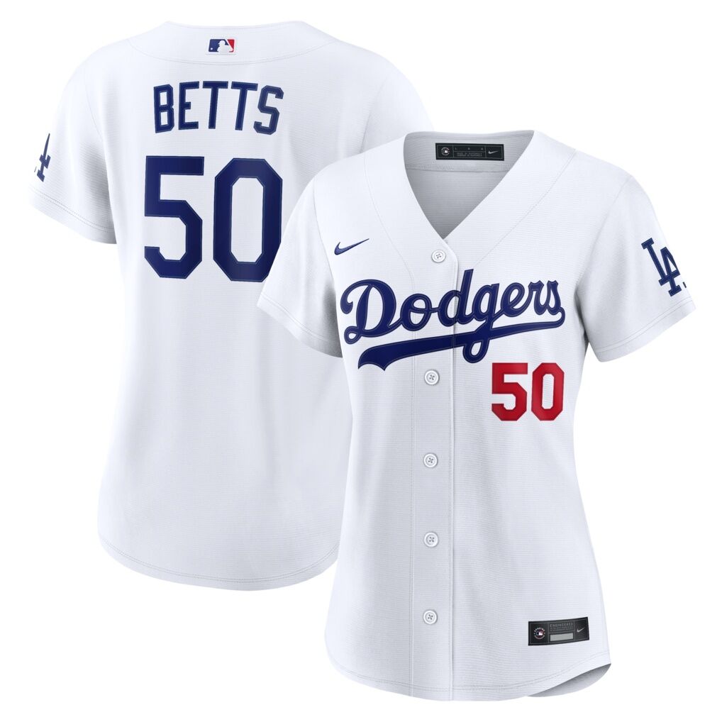 Mookie Betts Los Angeles Dodgers Nike Women’s Home Stadium Jersey