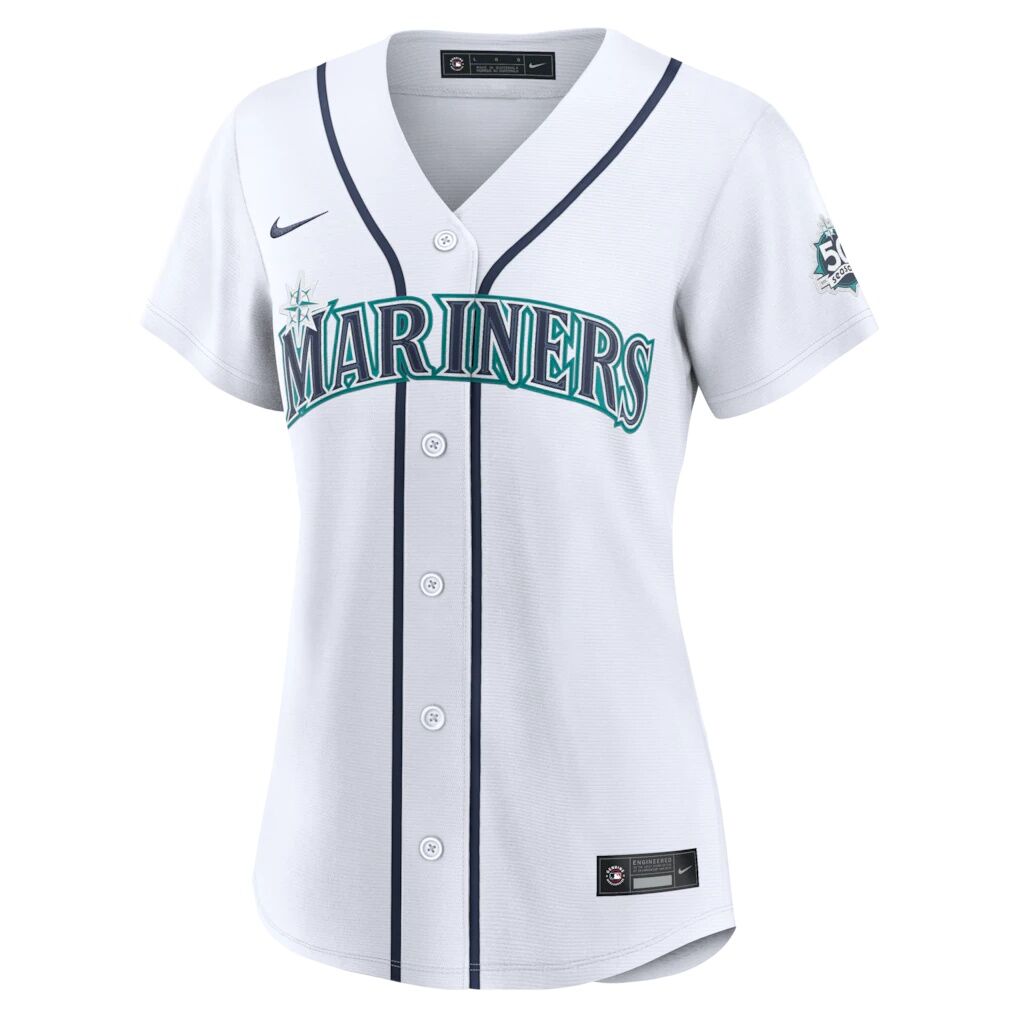 Cal Raleigh Seattle Mariners Nike Women's Home 50th Season Stadium Jersey
