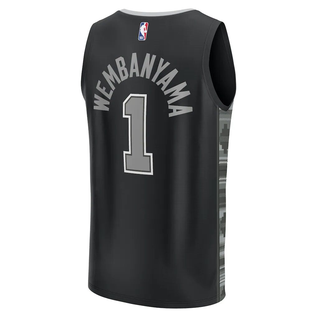 Victor Wembanyama San Antonio Spurs Fashion7 Fast Break Replica Player Jersey - Statement Edition
