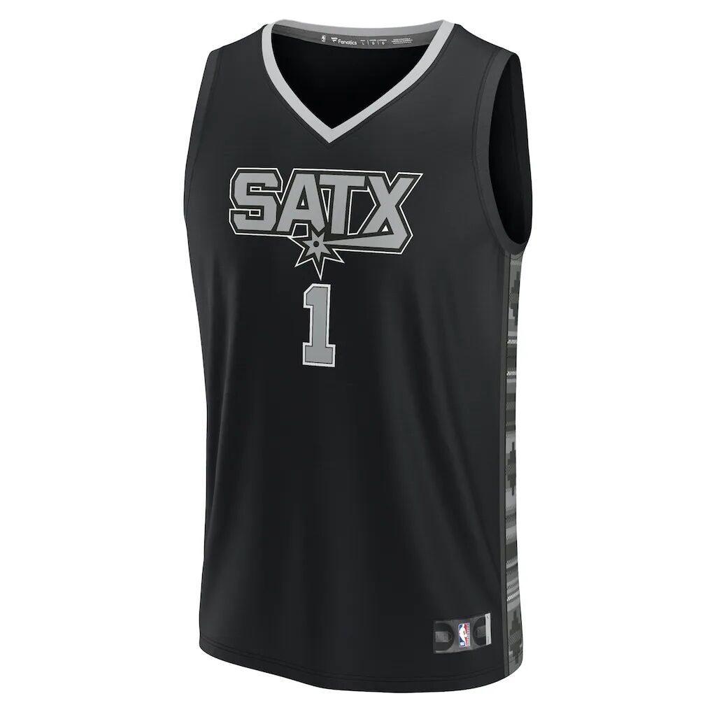 Victor Wembanyama San Antonio Spurs Fashion7 Fast Break Replica Player Jersey - Statement Edition