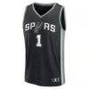 Victor Wembanyama San Antonio Spurs Fashion7 Youth Fast Break Replica Player Jersey - Black - Side View