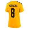 Aaron Rodgers Pittsburgh Steelers Nike Women's Alternate 1933 Throwback Game Jersey - Gold - Detail View