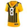 Aaron Rodgers Pittsburgh Steelers Nike Women's Alternate 1933 Throwback Game Jersey - Gold - Side View