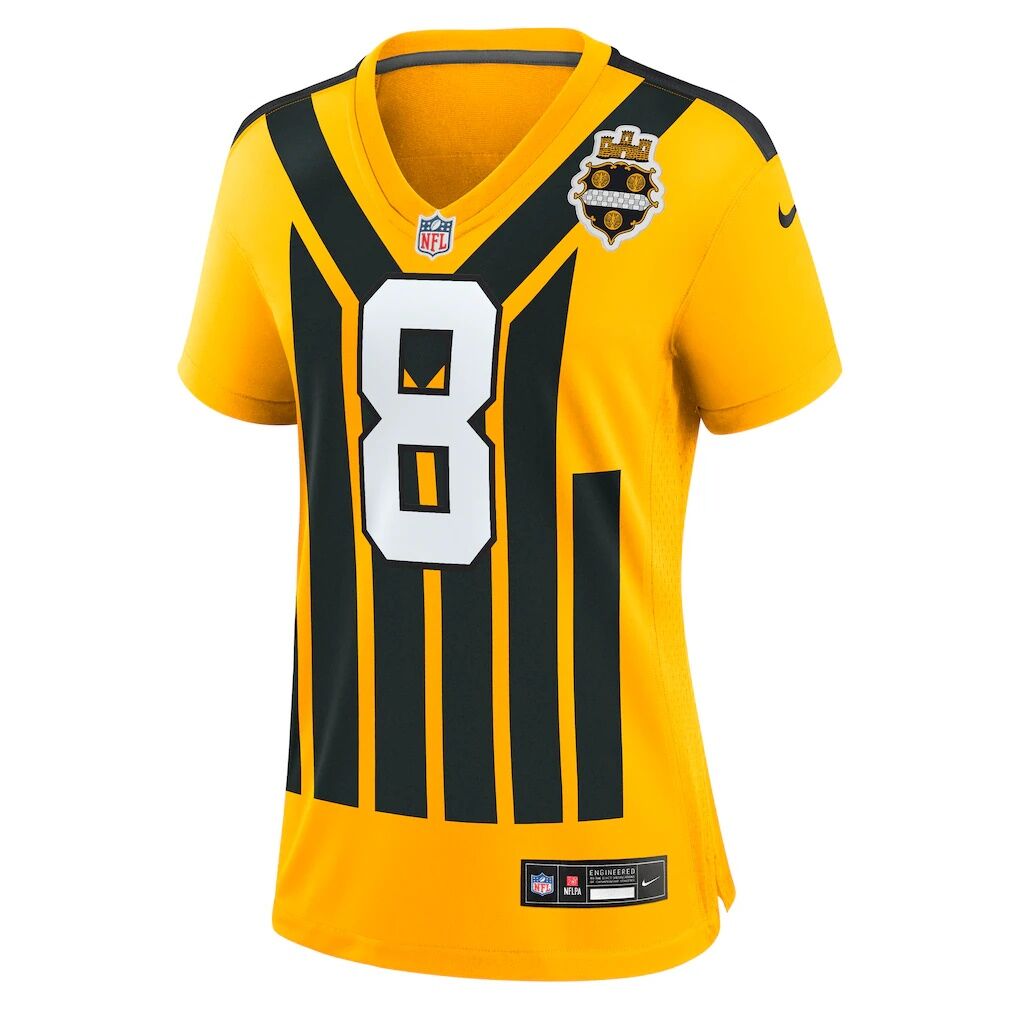 Aaron Rodgers Pittsburgh Steelers Nike Women's Alternate 1933 Throwback Game Jersey