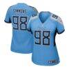 Jeffery Simmons Tennessee Titans Nike Women's Team Game Jersey - - Front View