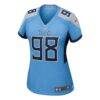 Jeffery Simmons Tennessee Titans Nike Women's Team Game Jersey - - Side View
