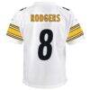 Aaron Rodgers Pittsburgh Steelers Nike Youth Game Jersey - White - Detail View