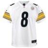 Aaron Rodgers Pittsburgh Steelers Nike Youth Game Jersey - White - Side View