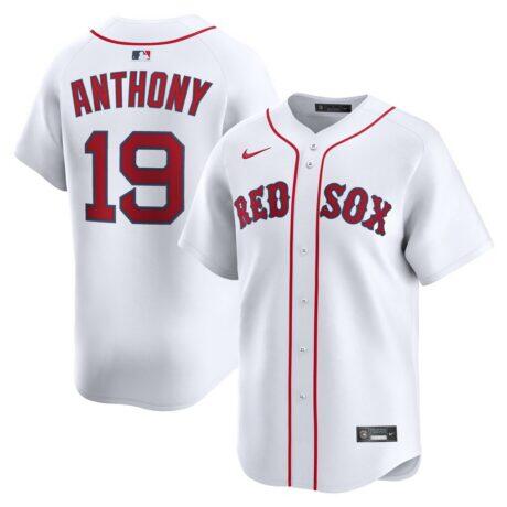 Roman Anthony Boston Red Sox Nike Home Limited Player Jersey - White - Front View