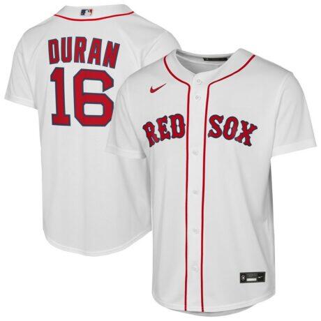 Jarren Duran Boston Red Sox Nike Youth Home Replica Player Jersey - White - Front View