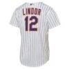 Francisco Lindor New York Mets Nike Youth Home Replica Player Jersey - White - Detail View