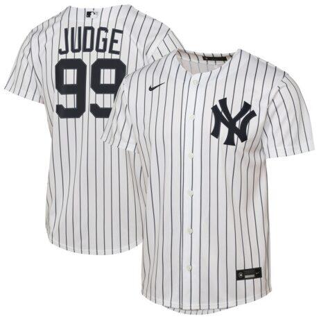 Aaron Judge New York Yankees Nike Youth Home Replica Player Jersey - White - Front View