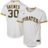 Paul Skenes Pittsburgh Pirates Nike Youth Home Replica Player Jersey - White - Front View