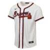 Ronald Acuña Jr. Atlanta Braves Nike Youth Home Replica Player Jersey - White - Side View