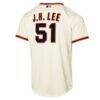 Jung Hoo Lee San Francisco Giants Nike Youth Home Replica Player Jersey - Cream - Detail View