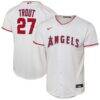 Mike Trout Los Angeles Angels Nike Youth Home Replica Player Jersey - White - Front View