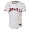 Mike Trout Los Angeles Angels Nike Youth Home Replica Player Jersey - White - Side View