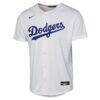 Freddie Freeman Los Angeles Dodgers Nike Youth Home Replica Player Jersey - White - Side View