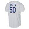 Mookie Betts Los Angeles Dodgers Nike Youth Home Replica Player Jersey - White - Detail View