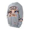 Detroit Tigers New Era Sport Classics Sweatshirt - Gray - Detail View