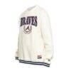 Atlanta Braves New Era Throwback Sweatshirt - White - Front View