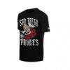 San Diego Padres New Era Lifestyle Blessed Aesthetic T-Shirt - Black - Detail View