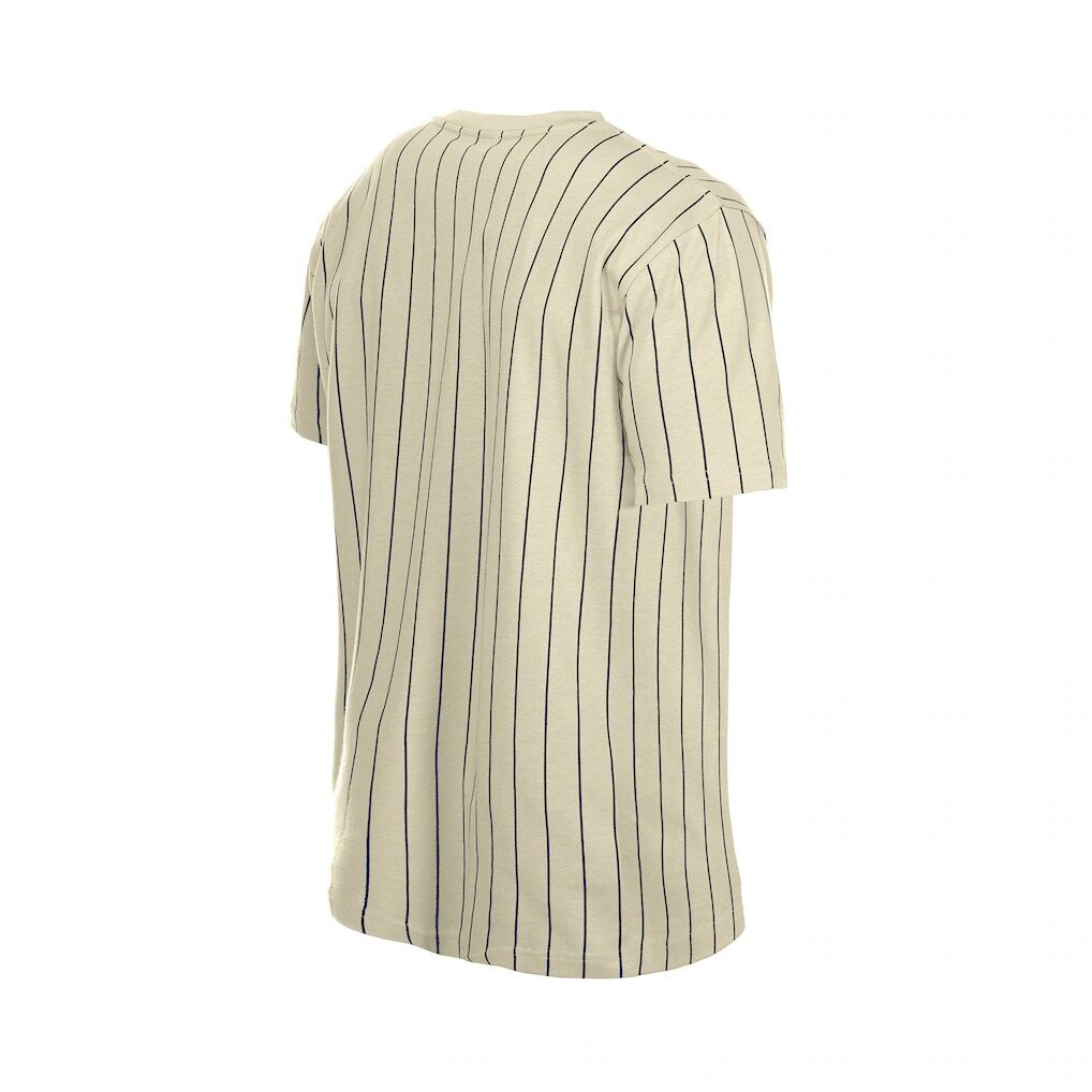 Detroit Tigers New Era Throwback Meshback Pinstripe T-Shirt