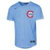 Chicago Cubs Nike Youth Alternate Replica Jersey - - Side View