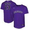 Kris Bryant Colorado Rockies Nike Youth Alternate Replica Jersey - Purple - Front View