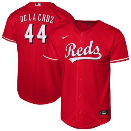 Elly De La Cruz Cincinnati Reds Nike Youth Alternate Replica Jersey - Red - Front View