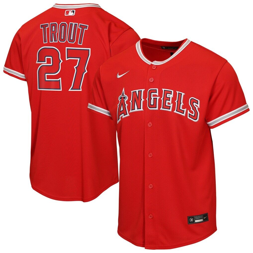 Mike Trout Los Angeles Angels Nike Youth Alternate Replica Jersey
