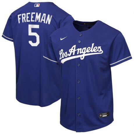 Freddie Freeman Los Angeles Dodgers Nike Youth Alternate Replica Jersey - - Front View