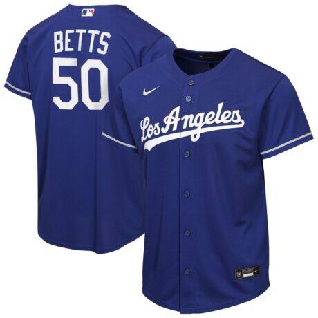 Mookie Betts Los Angeles Dodgers Nike Youth Alternate Replica Jersey - - Front View
