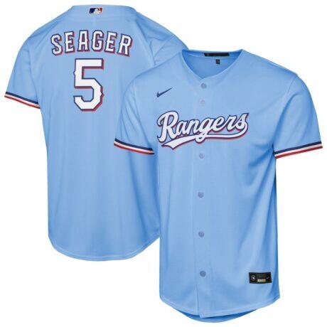 Corey Seager Texas Rangers Nike Youth Alternate Replica Jersey - - Front View