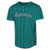 Cal Raleigh Seattle Mariners Nike Youth Alternate Replica Jersey - Teal - Side View