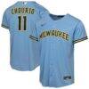 Jackson Chourio Milwaukee Brewers Nike Youth Road Replica Jersey - - Front View