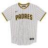 San Diego Padres Nike Preschool Home Game Jersey - White - Side View